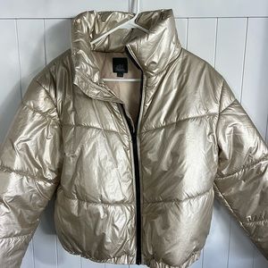 Gold Puffer Jacket